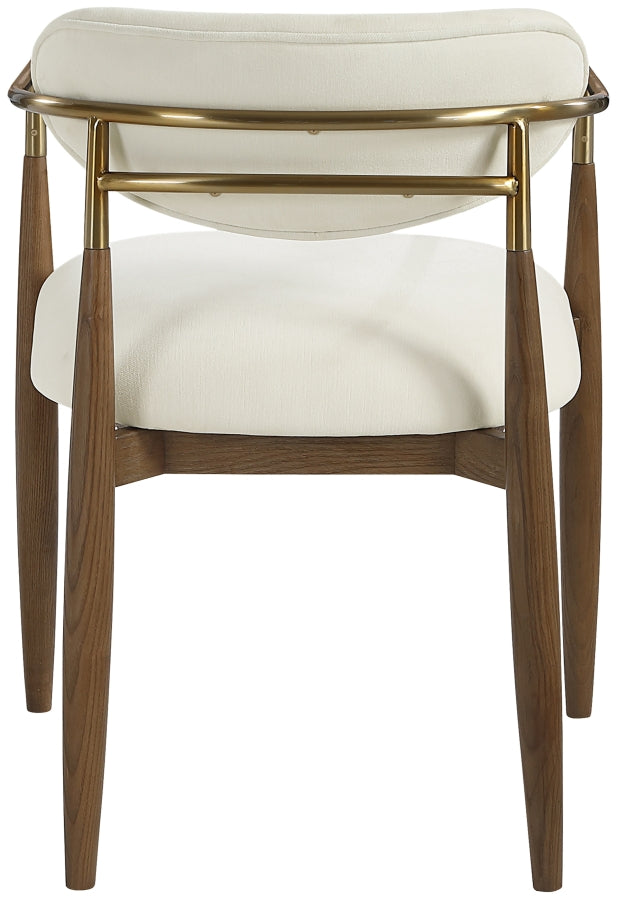 Riccio Performance Fabric Upholstered Dining Arm Chair - Cream - 11023-AC-CREAM_6