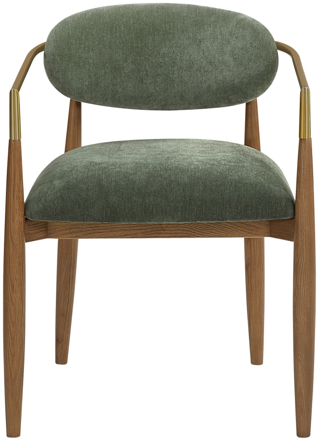 Riccio Performance Fabric Upholstered Dining Arm Chair - Olive - 11023-AC-OLIVE_4