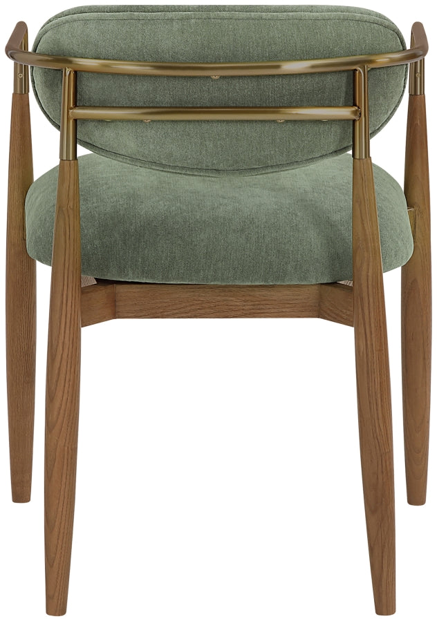 Riccio Performance Fabric Upholstered Dining Arm Chair - Olive - 11023-AC-OLIVE_6