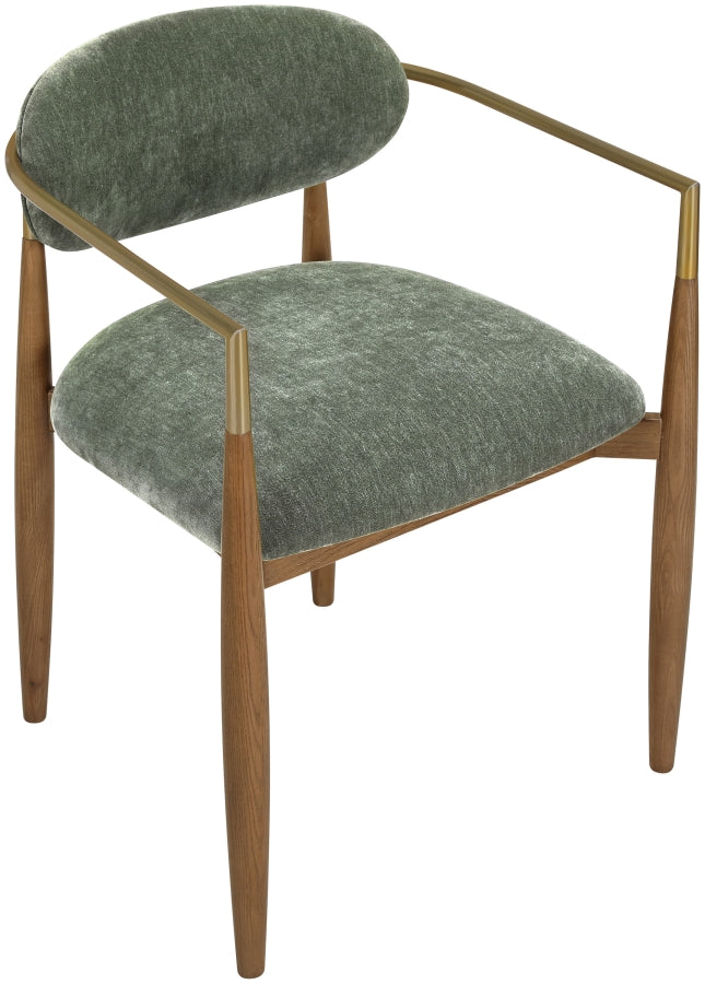 Riccio Performance Fabric Upholstered Dining Arm Chair - Olive - 11023-AC-OLIVE_7
