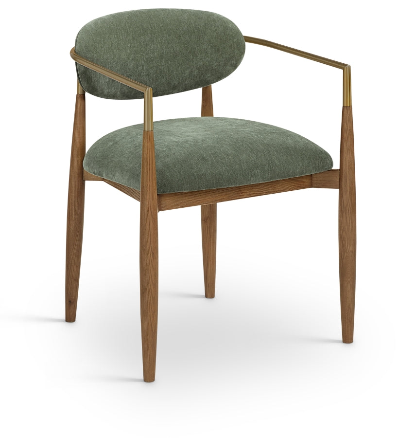 Riccio Performance Fabric Upholstered Dining Arm Chair - Olive - 11023-AC-OLIVE_2