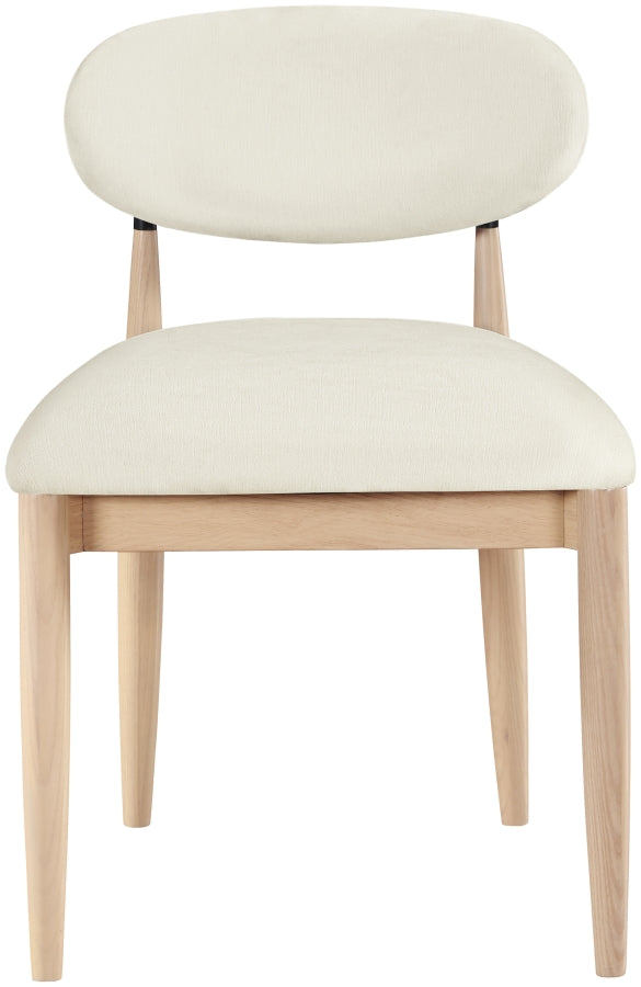 Riccio Performance Fabric Upholstered Dining Side Chair - Cream - 11024Cream-SC-CREAM_4