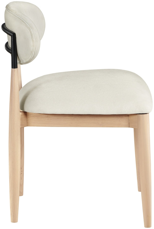 Riccio Performance Fabric Upholstered Dining Side Chair - Cream - 11024Cream-SC-CREAM_5