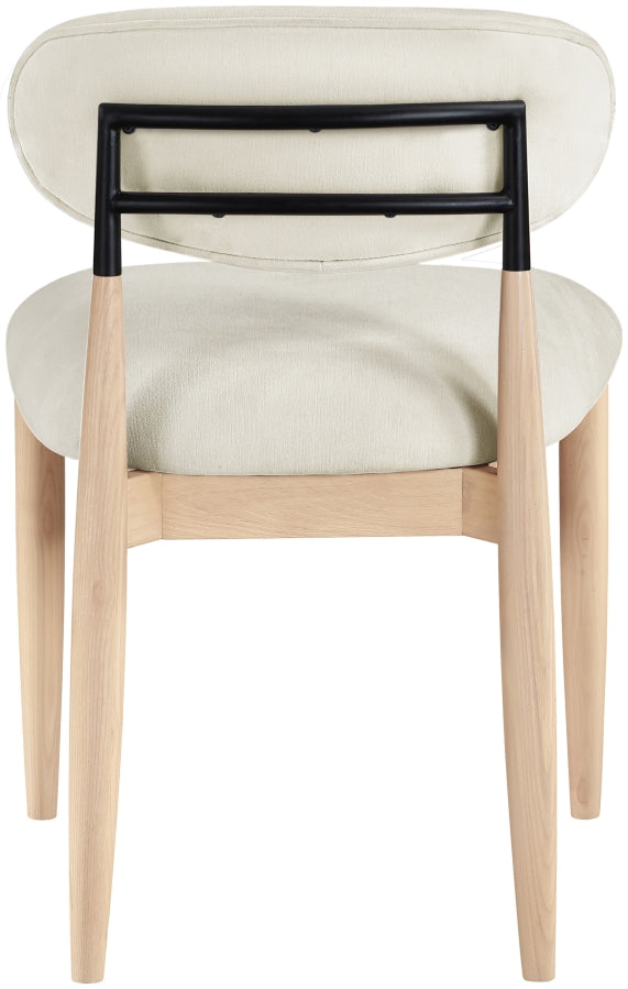 Riccio Performance Fabric Upholstered Dining Side Chair - Cream - 11024Cream-SC-CREAM_6