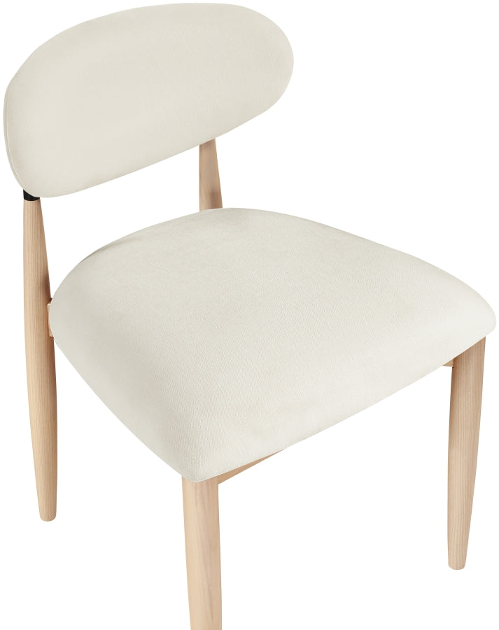 Riccio Performance Fabric Upholstered Dining Side Chair - Cream - 11024Cream-SC-CREAM_7