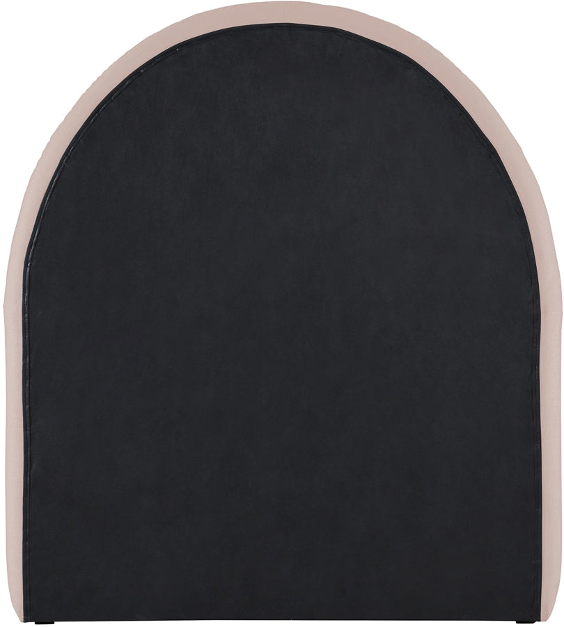 Andaz Chenille Fabric Upholstered Twin Bed - Pink - Andaz-Twin-PINK_5
