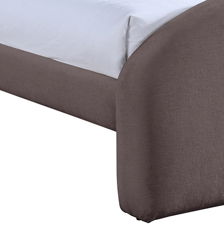 Andaz Chenille Fabric Upholstered Twin Bed - Purple - Andaz-Twin-PURPLE_6