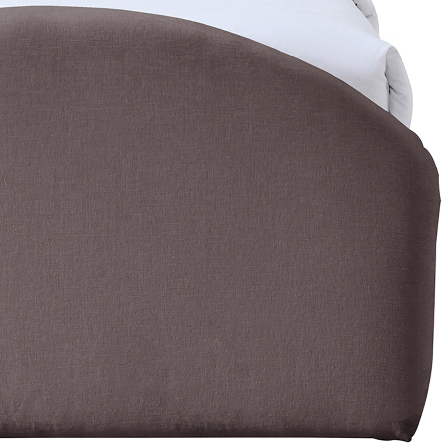Andaz Chenille Fabric Upholstered Twin Bed - Purple - Andaz-Twin-PURPLE_7