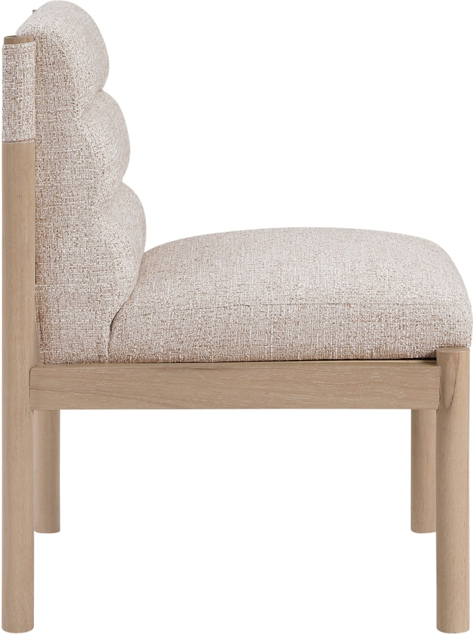 Eloura Linen Textured Fabric Upholstered Dining Chair - Beige - 88058-C-BEIGE_4