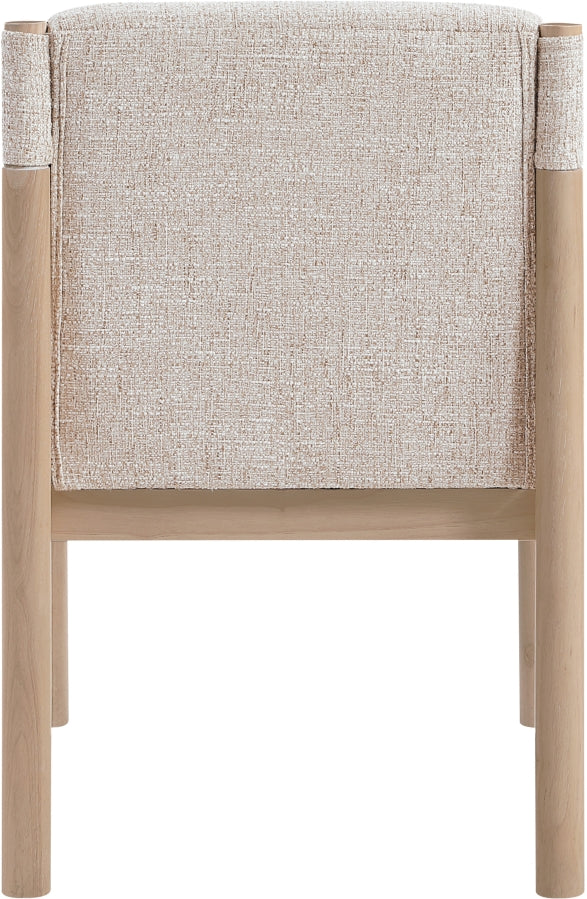 Eloura Linen Textured Fabric Upholstered Dining Chair - Beige - 88058-C-BEIGE_5