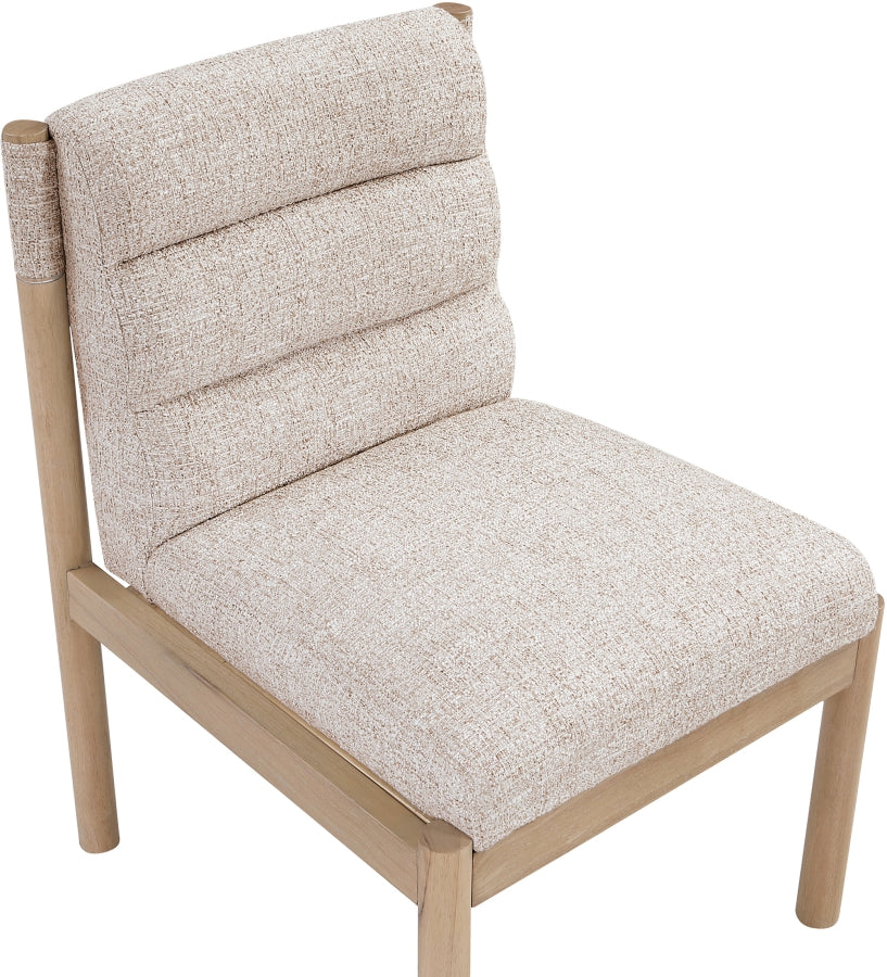 Eloura Linen Textured Fabric Upholstered Dining Chair - Beige - 88058-C-BEIGE_6