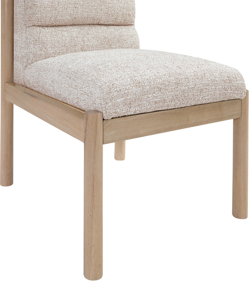 Eloura Linen Textured Fabric Upholstered Dining Chair - Beige - 88058-C-BEIGE_7