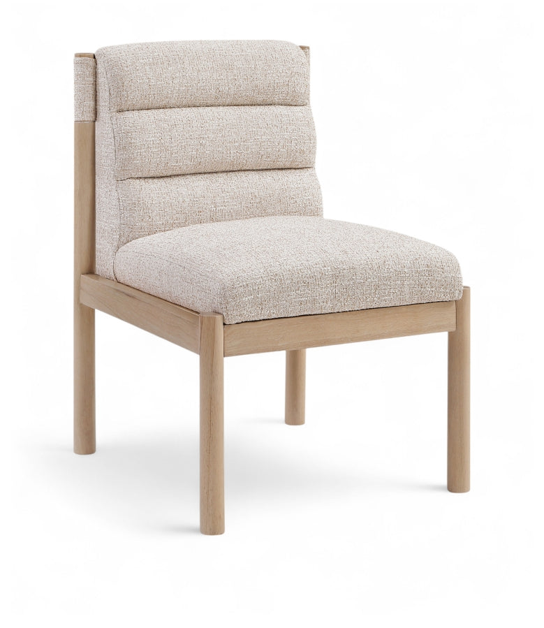 Eloura Linen Textured Fabric Upholstered Dining Chair - Beige - 88058-C-BEIGE_2