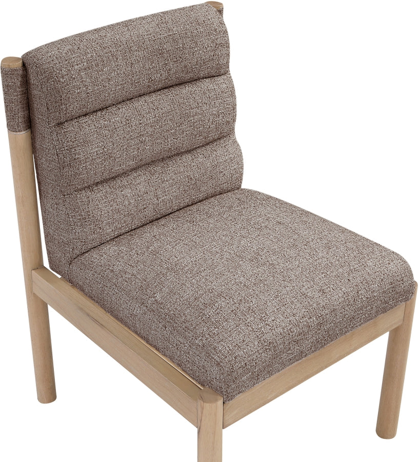 Eloura Linen Textured Fabric Upholstered Dining Chair - Brown - 88058-C-BROWN_6