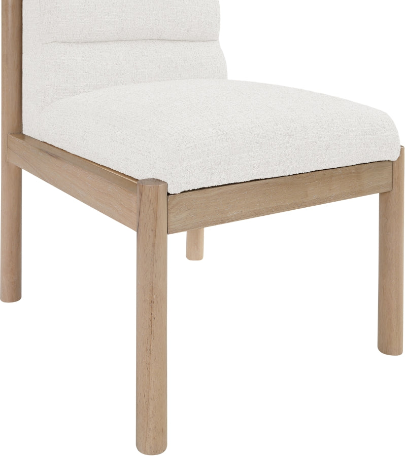 Eloura Linen Textured Fabric Upholstered Dining Chair - Cream - 88058-C-CREAM_7