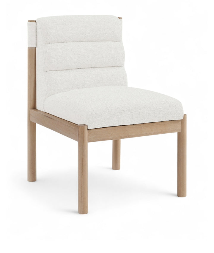 Eloura Linen Textured Fabric Upholstered Dining Chair - Cream - 88058-C-CREAM_2
