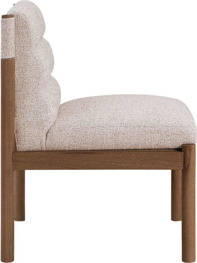 Eloura Linen Textured Fabric Upholstered Dining Chair - Beige - 88059-C-BEIGE_4