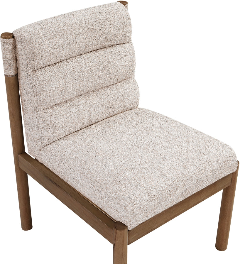 Eloura Linen Textured Fabric Upholstered Dining Chair - Beige - 88059-C-BEIGE_6