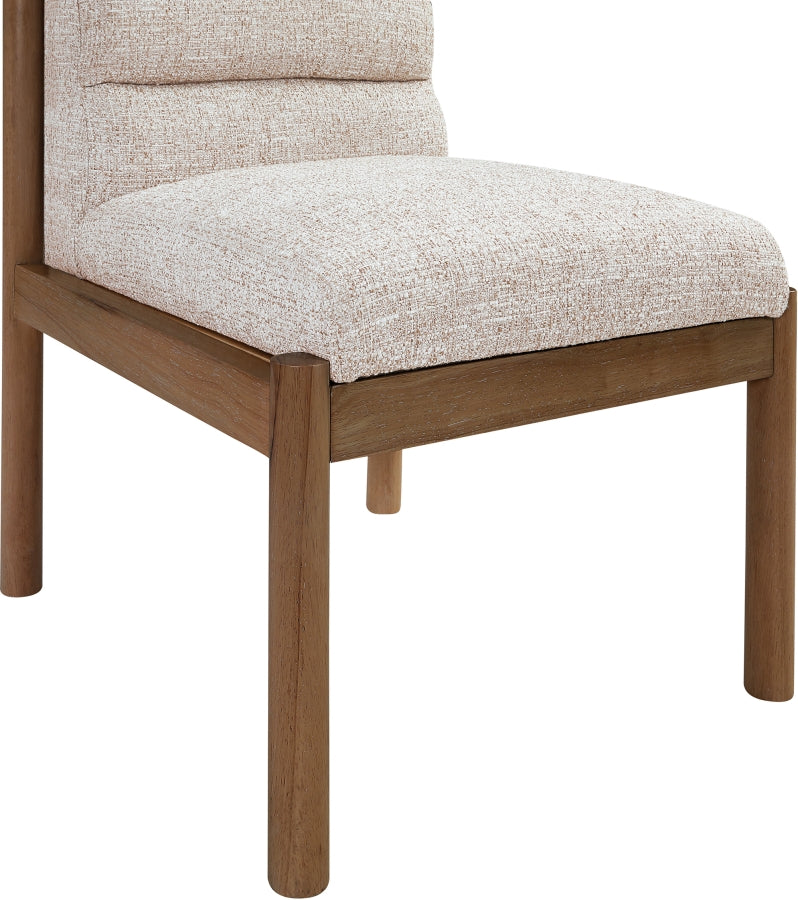 Eloura Linen Textured Fabric Upholstered Dining Chair - Beige - 88059-C-BEIGE_7