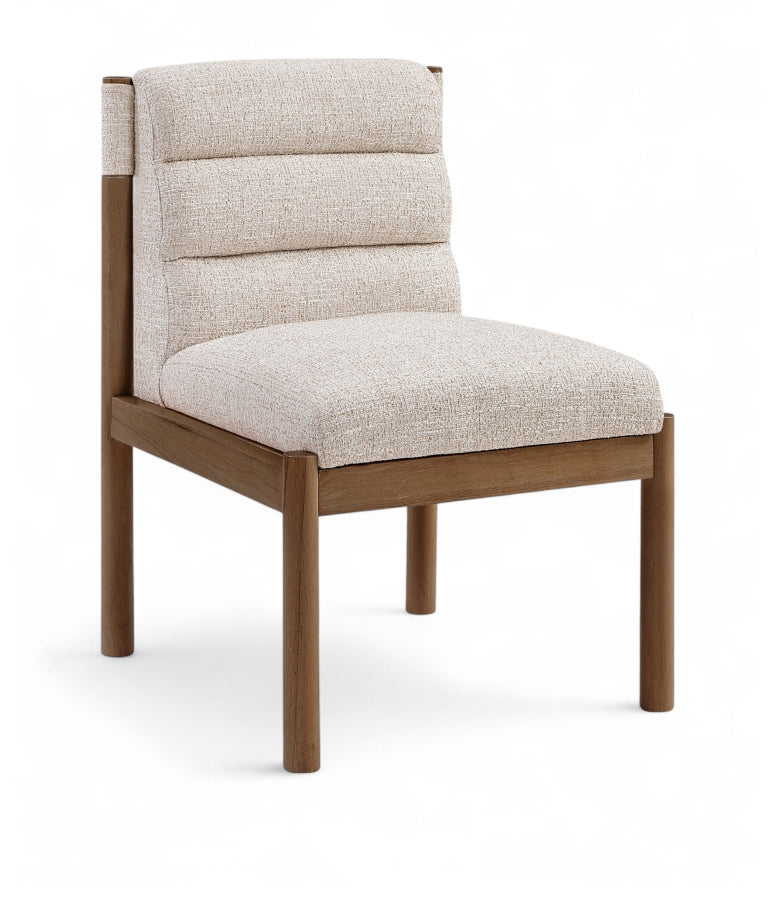 Eloura Linen Textured Fabric Upholstered Dining Chair - Beige - 88059-C-BEIGE_2