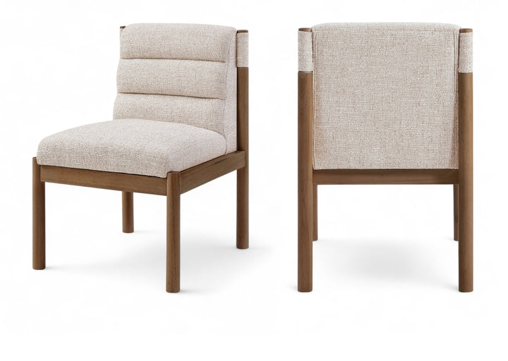 Eloura Linen Textured Fabric Upholstered Dining Chair - Beige - 88059-C-BEIGE_1