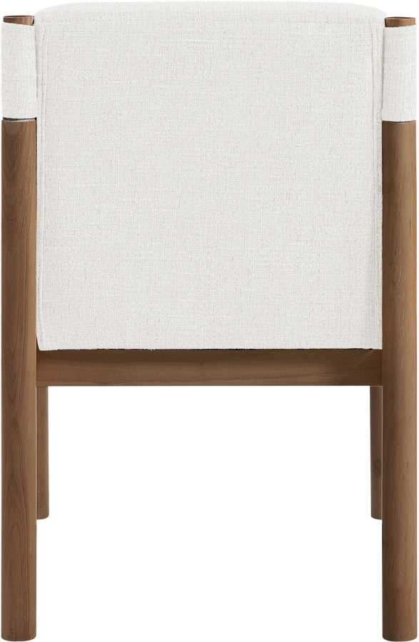 Eloura Linen Textured Fabric Upholstered Dining Chair - Cream - 88059-C-CREAM_5