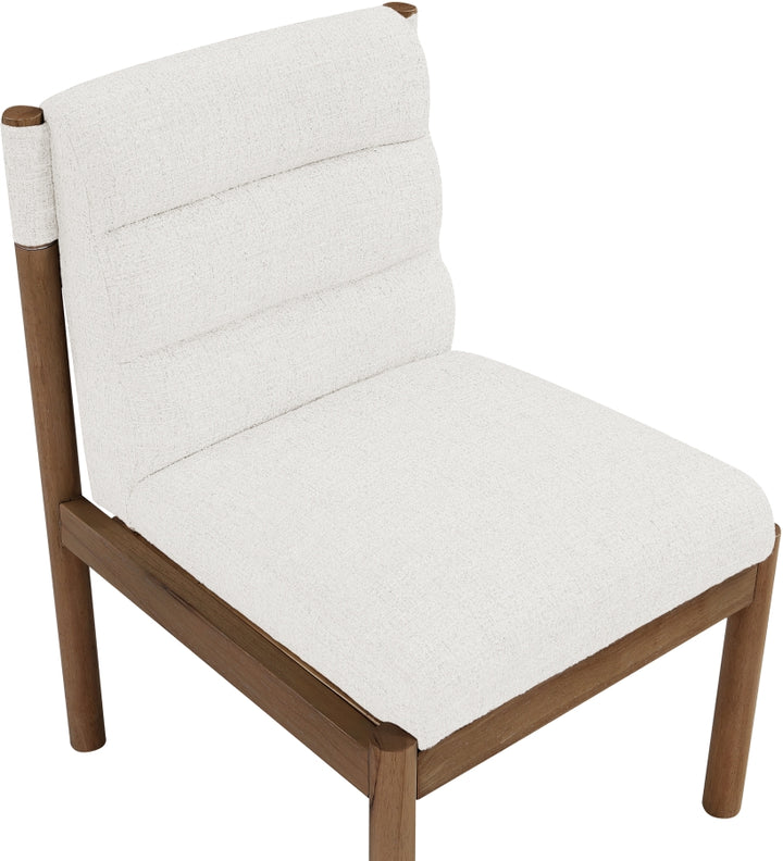 Eloura Linen Textured Fabric Upholstered Dining Chair - Cream - 88059-C-CREAM_6