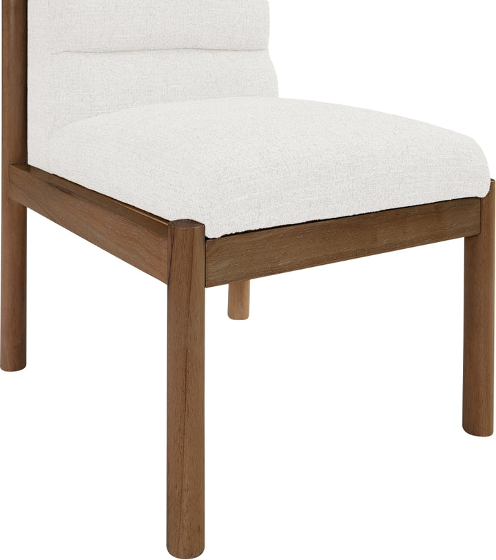 Eloura Linen Textured Fabric Upholstered Dining Chair - Cream - 88059-C-CREAM_7