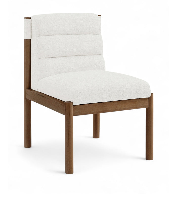 Eloura Linen Textured Fabric Upholstered Dining Chair - Cream - 88059-C-CREAM_2