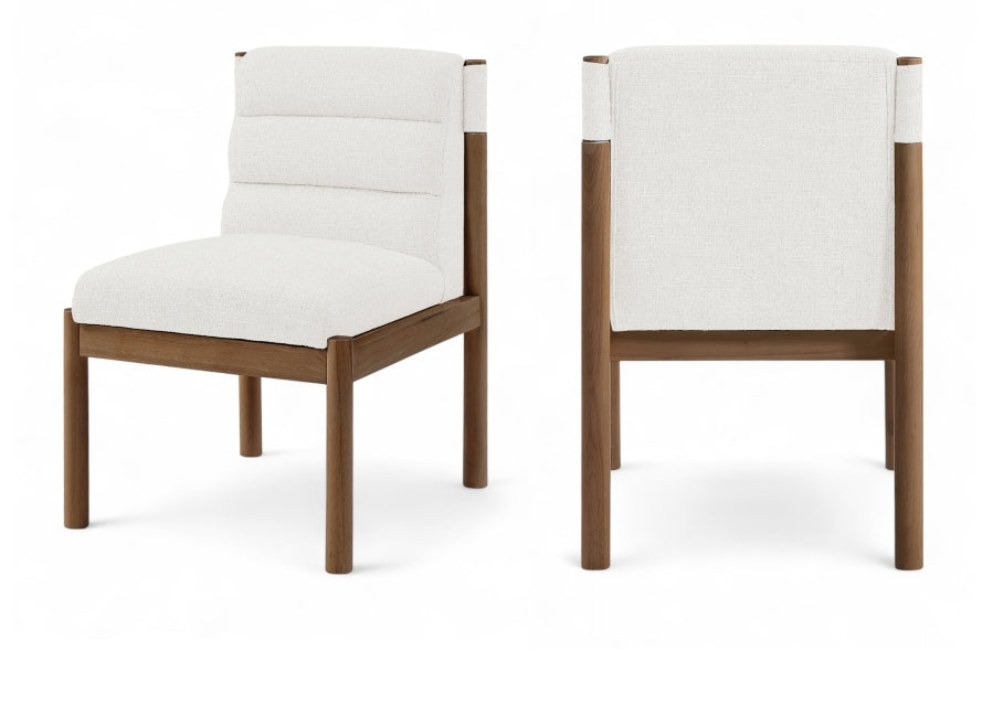 Eloura Linen Textured Fabric Upholstered Dining Chair - Cream - 88059-C-CREAM_1