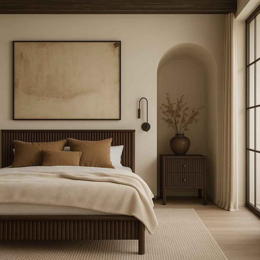 Kivo Solid Wood Bed