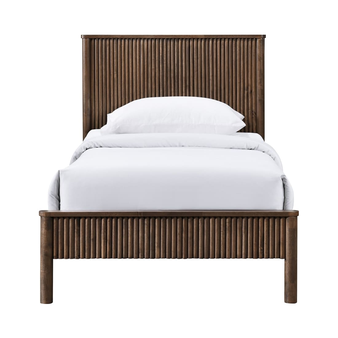 Kivo Solid Wood Twin Bed