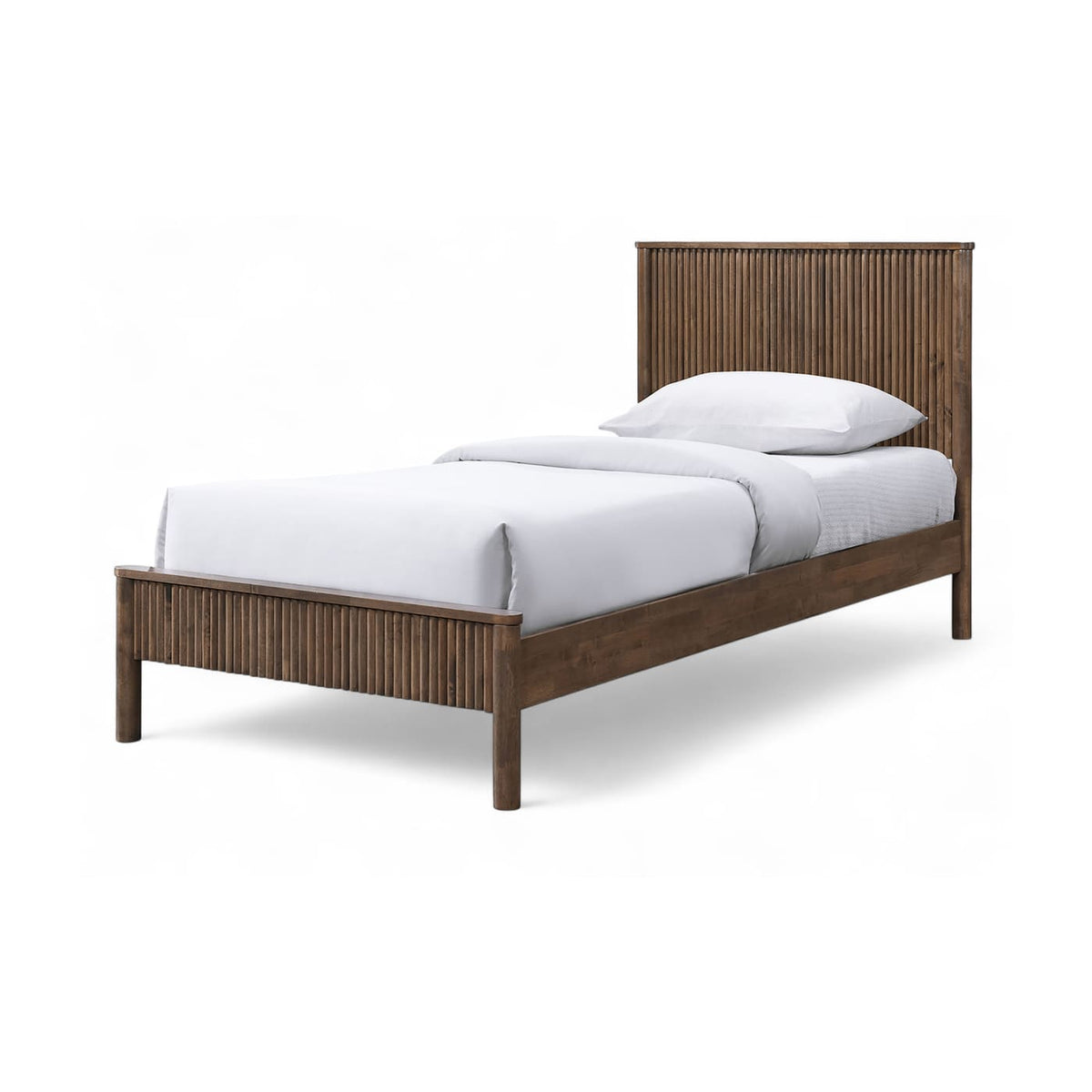 Kivo Solid Wood Twin Bed
