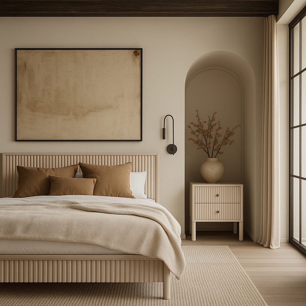 Kivo Solid Wood Bed