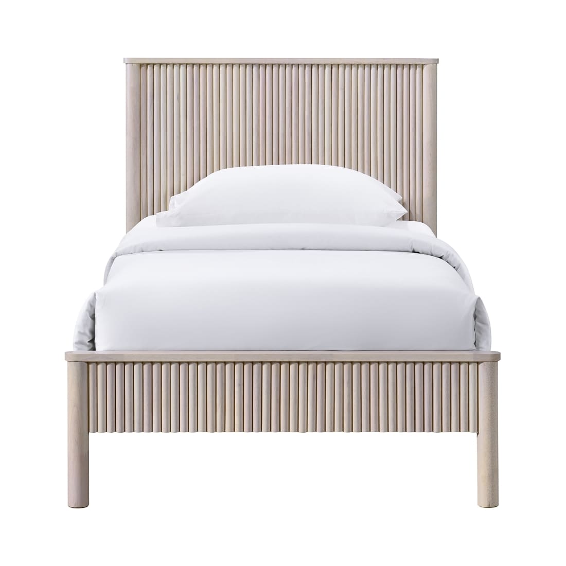 Kivo Solid Wood Twin Bed