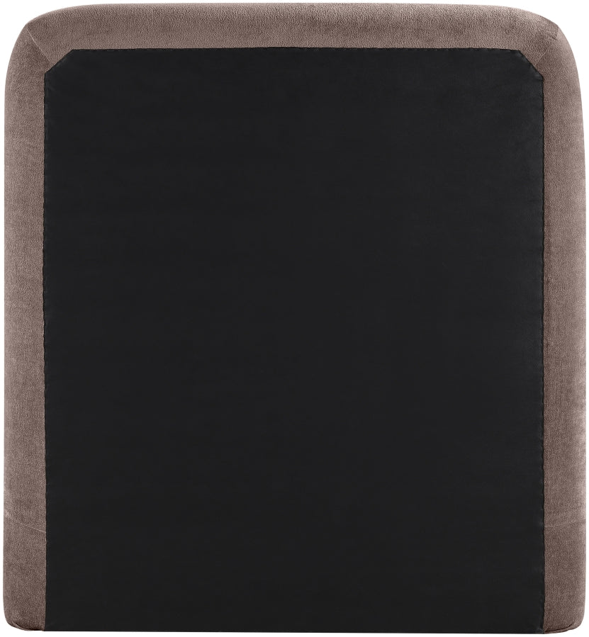 Fira Chenille Fabric Upholstered Twin Bed - Brown - B1222-Twin-BROWN_5