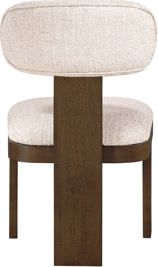 Timbra Linen Textured Fabric Upholstered Dining Chair - Beige - 11083-C-BEIGE_6