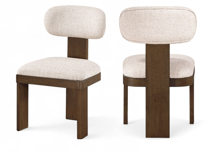 Timbra Linen Textured Fabric Upholstered Dining Chair - Beige - 11083-C-BEIGE_1