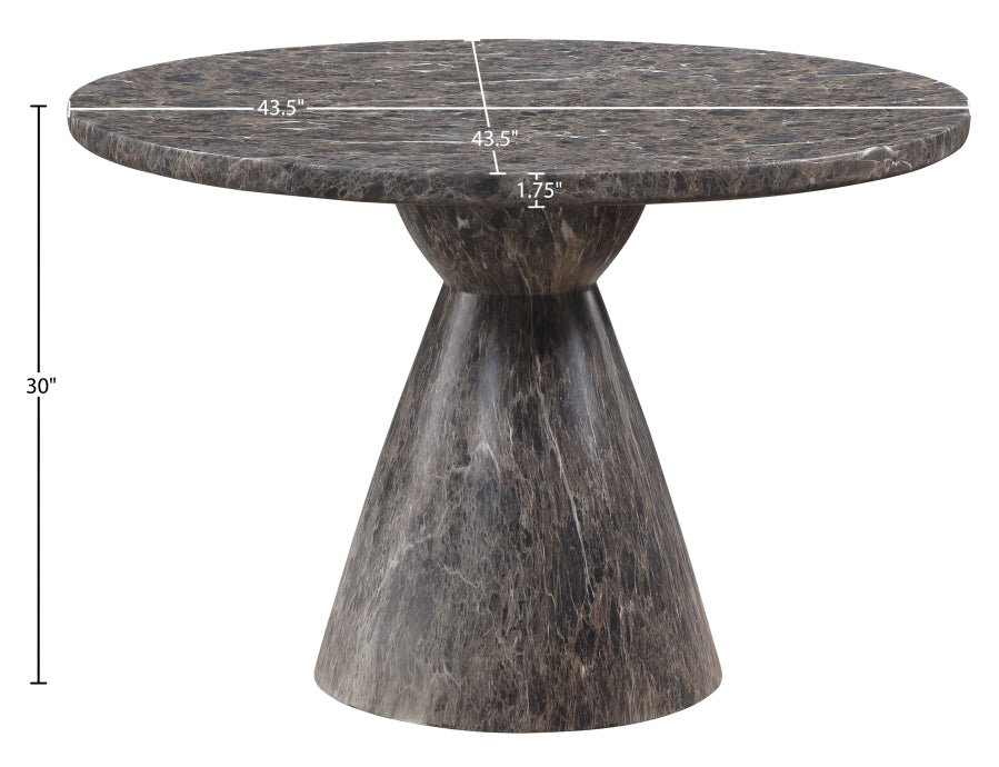 Aquino 43.5" Concrete Indoor/Outdoor Dining Table - Brown - 811-T-BROWN_6