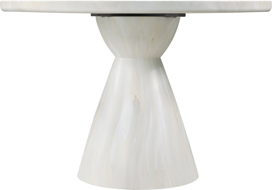 Aquino 43.5" Concrete Indoor/Outdoor Dining Table - White - 811-T-WHITE_3