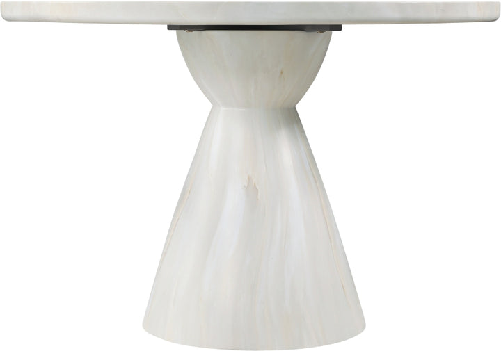 Aquino 43.5" Concrete Indoor/Outdoor Dining Table - White - 811-T-WHITE_3