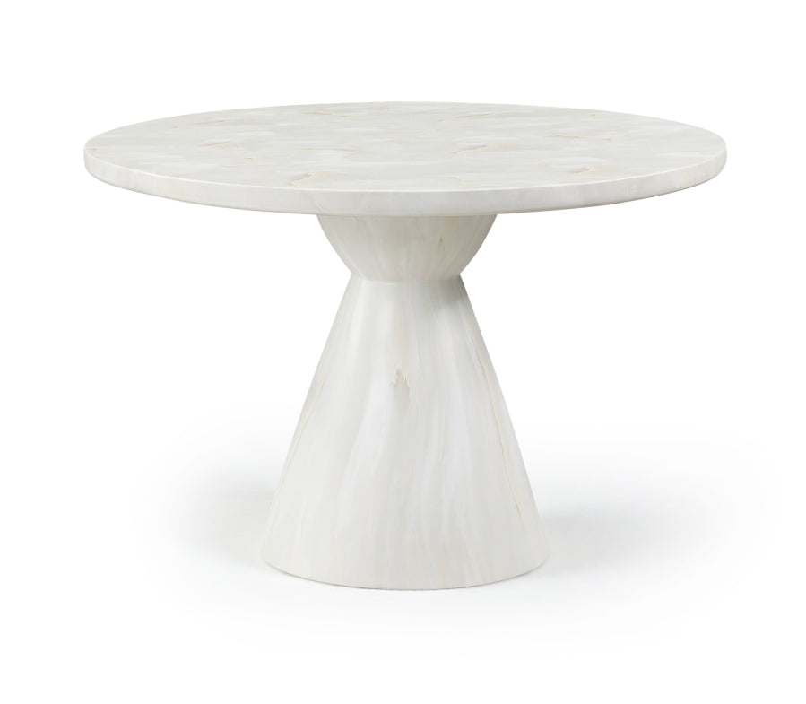 Aquino 43.5" Concrete Indoor/Outdoor Dining Table - White - 811-T-WHITE_1