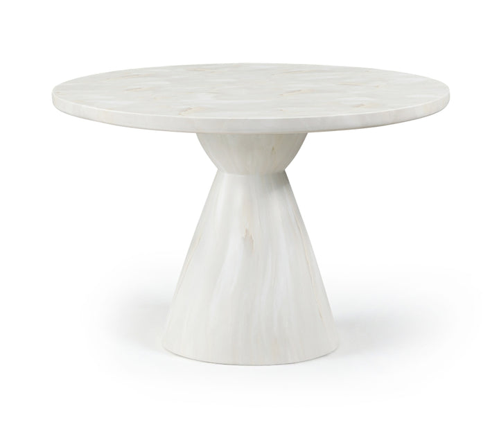 Aquino 43.5" Concrete Indoor/Outdoor Dining Table - White - 811-T-WHITE_1