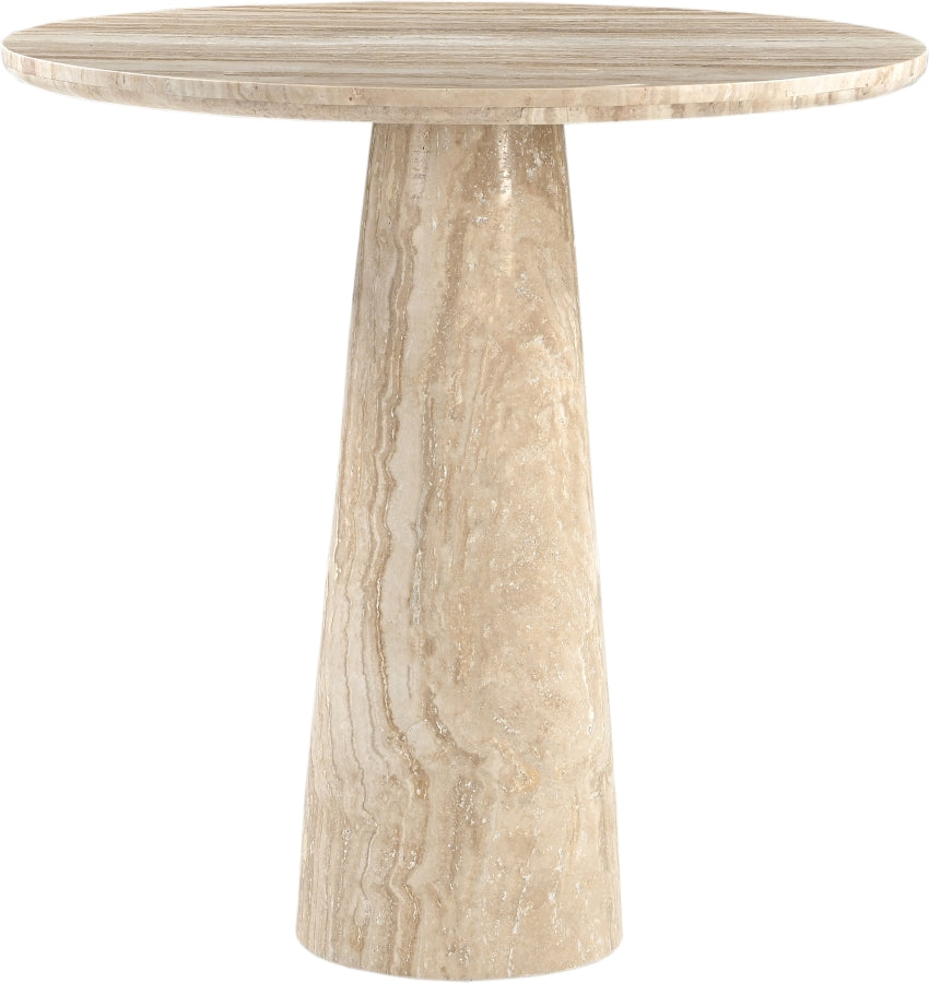 Fontelina 30" Genuine Marble Bistro Dining Table - Beige - 919-DT30-BEIGE_3