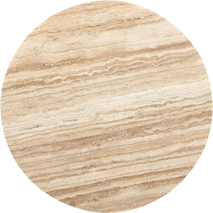 Fontelina 30" Genuine Marble Bistro Dining Table - Beige - 919-DT30-BEIGE_4