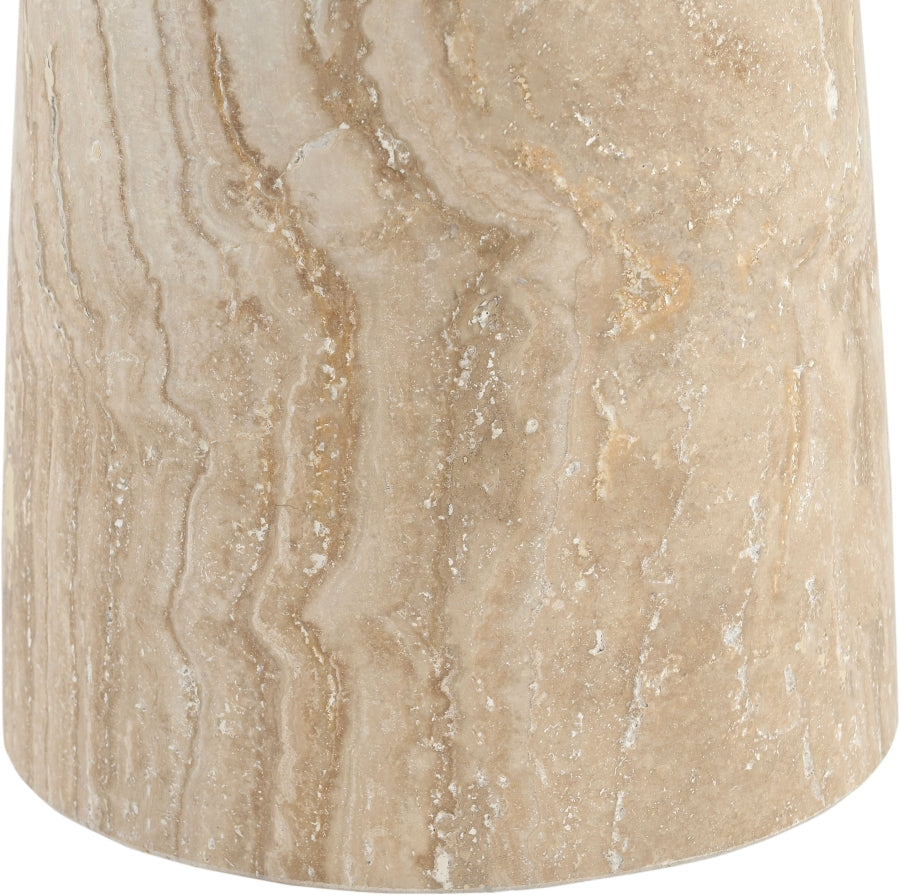Fontelina 30" Genuine Marble Bistro Dining Table - Beige - 919-DT30-BEIGE_5