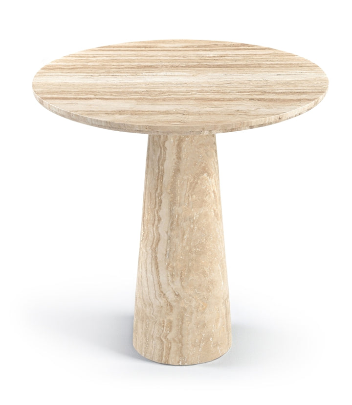 Fontelina 30" Genuine Marble Bistro Dining Table - Beige - 919-DT30-BEIGE_1