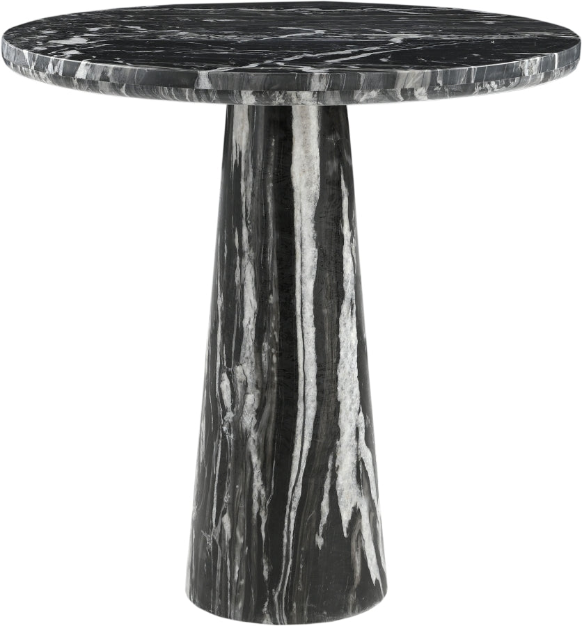 Fontelina 30" Genuine Marble Bistro Dining Table - Black - 919-DT30-BLACK_3