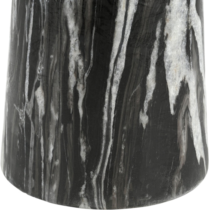 Fontelina 30" Genuine Marble Bistro Dining Table - Black - 919-DT30-BLACK_5