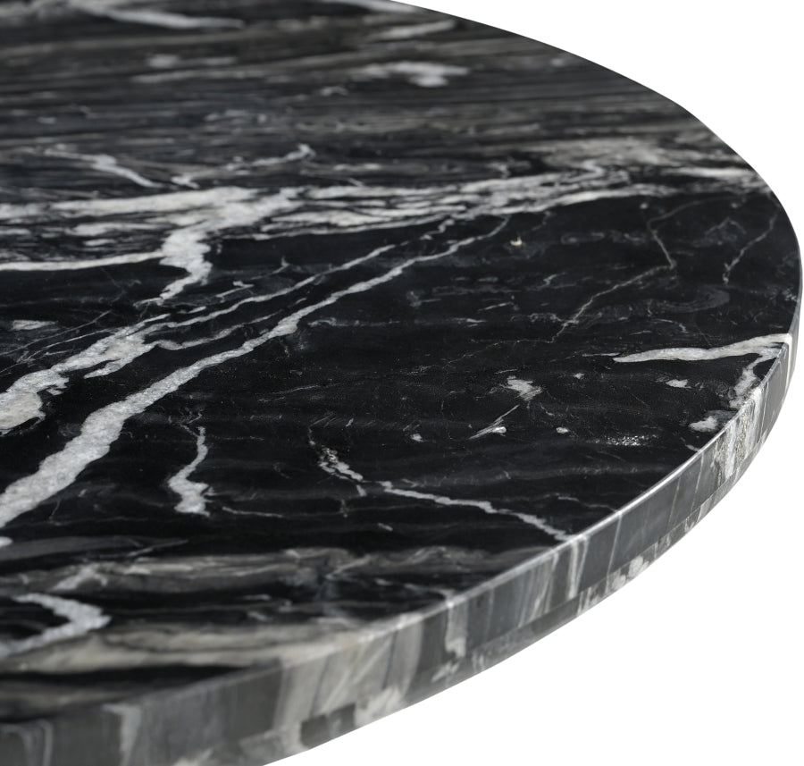 Fontelina 30" Genuine Marble Bistro Dining Table - Black - 919-DT30-BLACK_6